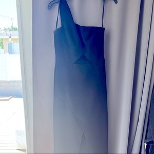 BCBGMaxazria one shoulder dress